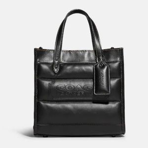 COACH Field Tote 22 With Quilting And Coach Badge
